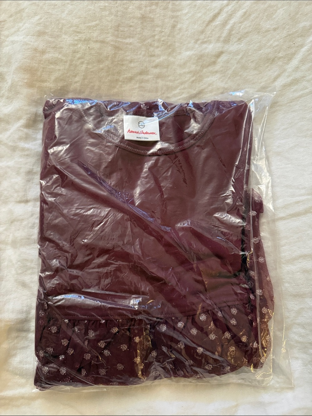 Hanna Andersson NWT Russet girls glitter twirly Dress size 10 yrs
